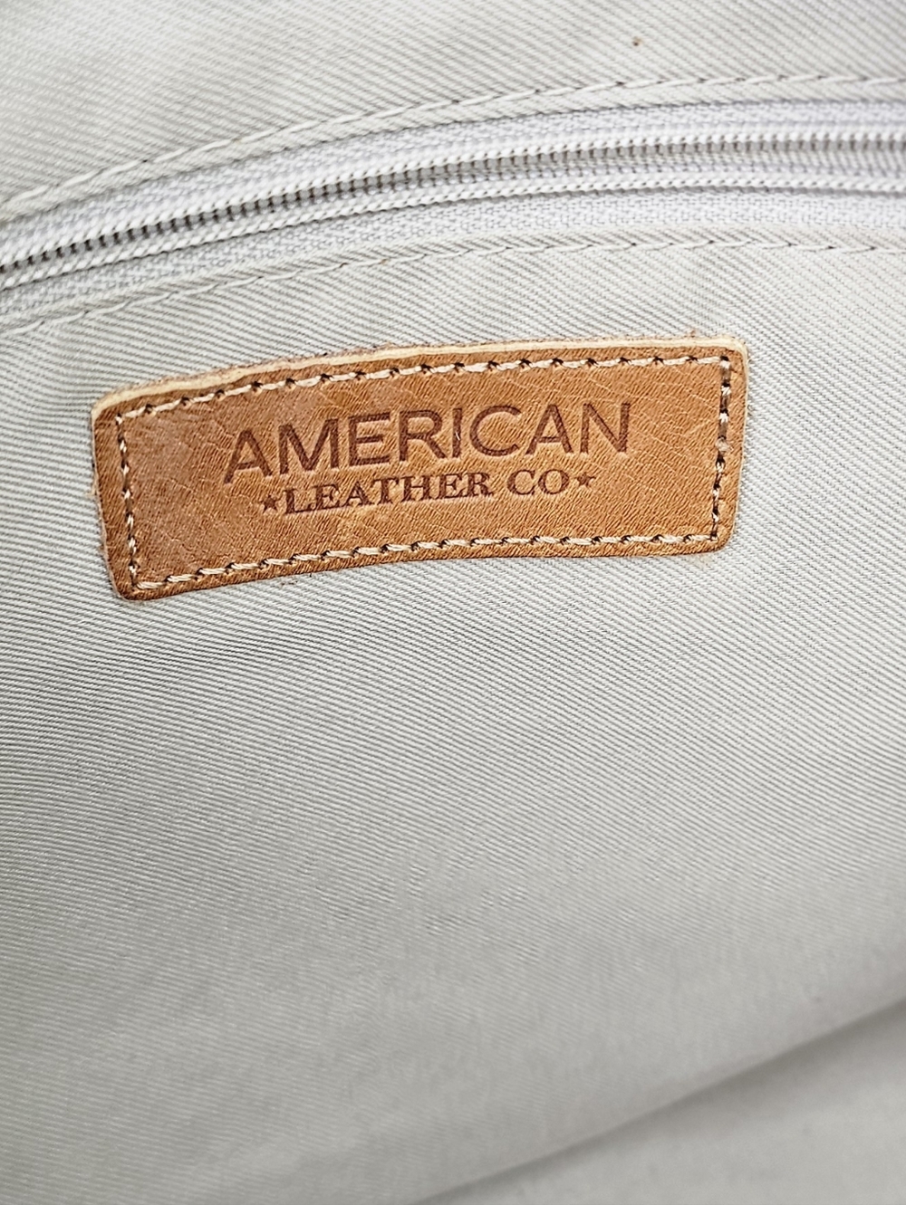 American Leather Co. Lenox Triple Entry Satchel Cafe Latte - Picture 12 of 13